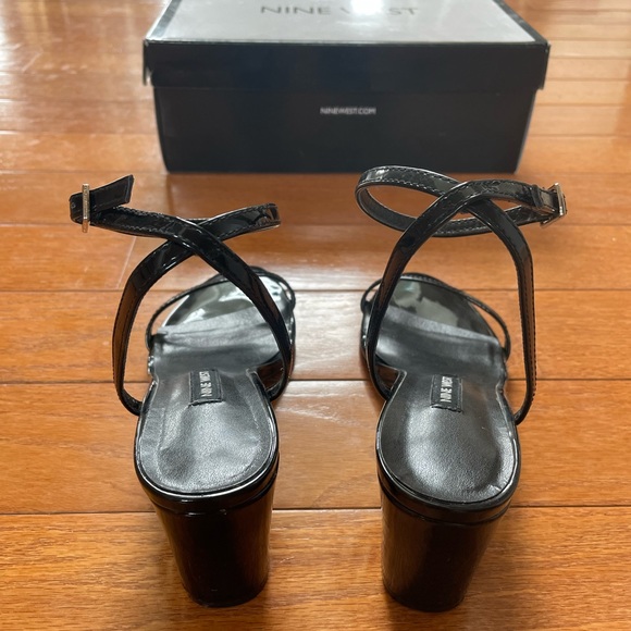 Nine West Provein Block Heel Dress Sandals in Black- Size: 6.5 - Picture 7 of 11